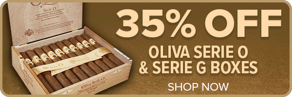35% Off Oliva Serie O and G Boxes Sale Banner