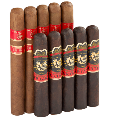 Double Down Medium To Full Sun Grown Rocky Patel vs Partagas