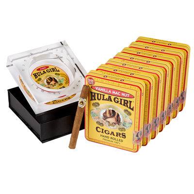 Hula Girl 7-Tin Variety Sampler with Ashtray