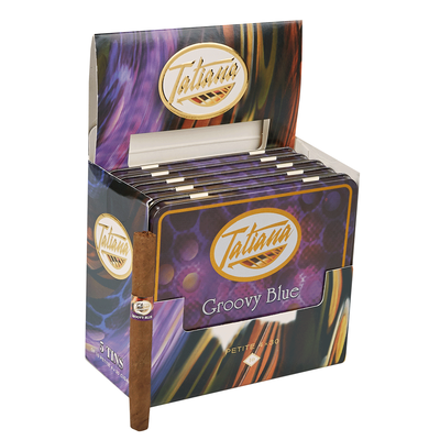 Tatiana Flavored Cigarillos Tins - Groovy Blue Petite