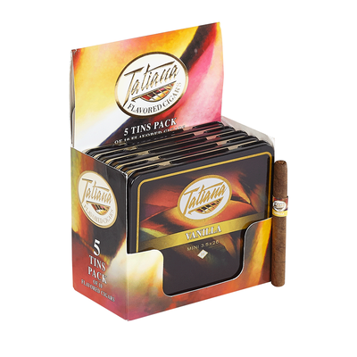 Tatiana Flavored Mini Cigarillos Tins - Vanilla Mini